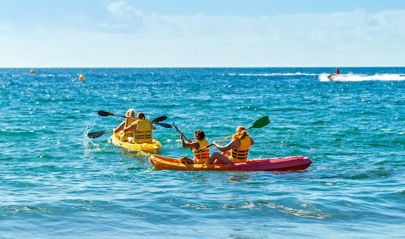 kayak mer famille martinique